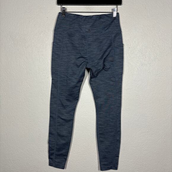 Mondetta Performance Luxury Heavy Knit Athletic Leggings Blue Heather Sport - S - Picture 3 of 4